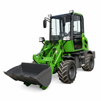 Chargeur frontal compact agricole ZL08 diesel mini 1 tonne avec attache rapide, garantie 1 an, composants principaux : pompe et boîte de vitesses