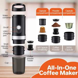 Cafetera Portátil de Cápsulas Tres en Uno, Inalámbrica, con Calentamiento, para Auto y Exteriores, Café <span class=keywords><strong>Americano</strong></span> e Italiano - Product Image 5