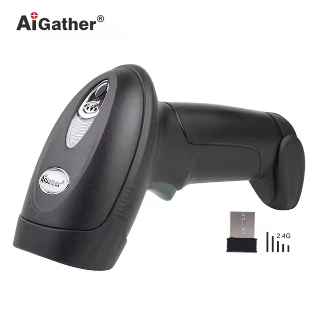 A-9599 Dual-core Wireless Handheld Barcode Scanner Blue-tooth and 2.4G Radio Scanner Automatic Scan Optional