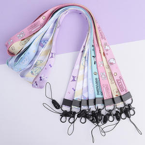 Custom Cartoon Adjustable Polyester <b>Lanyard</b> <b>with</b> Hook Heat Transfer Printed Crossbody Strap Phone Strap - Product Image 6