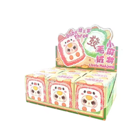 100% Original, 9 Piezas/Caja, Serie Baby Three Little Mahjong BB3, Caja Sorpresa, Peluche de Vinilo, Colgante, Llaveros Mini Lindos, Juguete Adorable