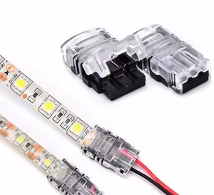 Kabel Ke PCB LED Strip Konektor 2pin 3pin 4pin 5pin Tahan Air Terminal Kawat Perempuan Laki-laki 8Mm 10Mm 12Mm Konektor Cepat