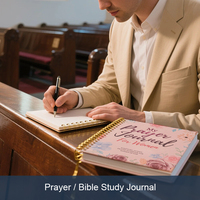 Carnet de Prières et de Remerciements Personnalisé, Journal d'Étude Biblique, Affirmations, Pleine Conscience, Réflexions Inspirantes, Agenda pour Femmes