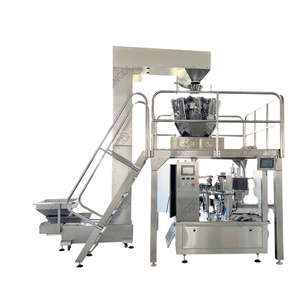 Fully Automatic Multihead Weigher Integrated with a <b>Rotary</b> Premade Pouch Packaging <b>Machine</b> for Frozen Food and Ready-to-Eat Meal - Product Image 1