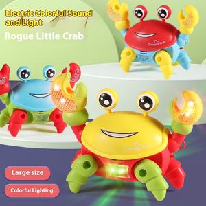 Vente en gros de nouvelle corde rampante électrique, crabe, musique légère, jouets de marche, en plastique pour garçons et filles, marché de nuit, jouets - Product Image 3