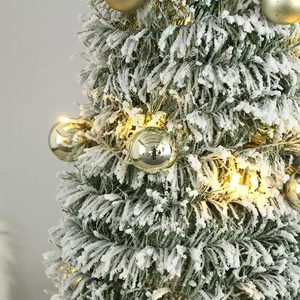Arbre de Noël pliable Pop Up 4ft/5ft/6ft/7ft en gros en usine avec lumière LED chaude - Product Image 3