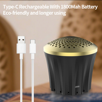 Brûleur d'encens électronique portable et rechargeable, unique, pour encens Oud et Bukhoor, idéal pour le printemps