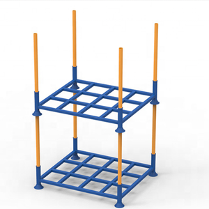 <strong>Stacking</strong> <strong>Rack</strong> Moldular Post Pallet Portable Plate <strong>Stacking</strong> Storage Pipe Foldable Steel <strong>Stacking</strong> <strong>Rack</strong> System - Product Image 1