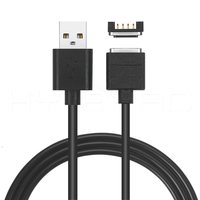 Câble magnétique HYTEPRO 4 broches M512, conception multifonctionnelle pour la synchronisation des données et la charge, pour l'électronique industrielle et grand public