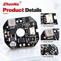 Module laser bleu ZhonNa avec carte de commande PCB, contrôle de température NTC, 1A-3.5A, ventilateur 12V, pièce pour équipement laser commercial