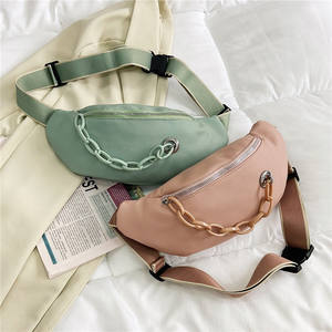 2020 nouvelle <span class=keywords><strong>marque</strong></span> femmes taille Pack PU cuir poitrine sac nouveau bonbon couleur taille sac mode chaîne <span class=keywords><strong>banane</strong></span> en gros sac - Product Image 2