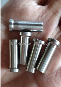 Kit de quincaillerie pour garde-corps en câble T316 personnalisé, avec manchon de protection plaqué titane, mini borne à tête dôme, en acier inoxydable 304 argenté - Product Image 2