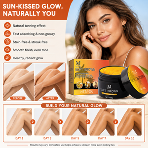 Private Label Accélérateur <span class=keywords><strong>de</strong></span> <span class=keywords><strong>bronzage</strong></span> apaisant 2 en 1 Autobronzant naturel brun doux <span class=keywords><strong>Crème</strong></span> <span class=keywords><strong>de</strong></span> baume <span class=keywords><strong>solaire</strong></span> incontournable pour l'été - Product Image 2