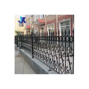 Factory Outlet Galvanized Steel Fence Black Outdoor Powder-coated Metal Fence