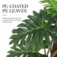 Arbre Philodendron Artificiel Hyper-Realiste en PE, Ignifuge et Résistant aux UV, Décoration Moderne Écologique, Vente en Gros Direct Usine
