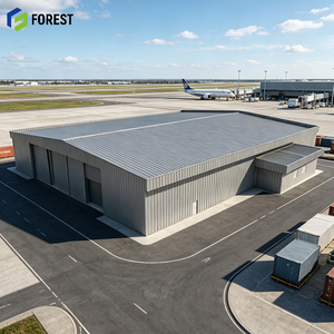 Hangar Modular de Acero Estructural para Aviones, Estructura Prefabricada de Alta Resistencia para Mantenimiento de Aviación - Product Image 1