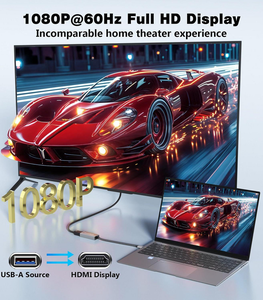 Adaptador USB a HDMI 1.4, 1080P60Hz, USB 2.0 Macho a HDMI Hembra, Cable Convertidor Multipantalla, Compatible con Macos Windows 7/8/10/11 - Product Image 6