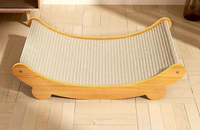 Canapé pour chat en bois massif écologique, griffoir confortable pour animaux de compagnie, hamac au design tendance, amovible et lavable pour chats