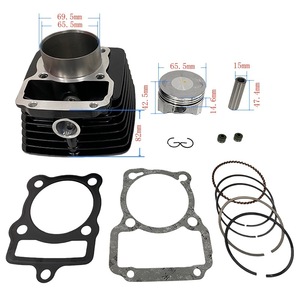 Pièces de moteur de moto, cylindre de moteur de moto adapté à Veloci Xeverus 250, segment de piston 65,5 mm - Product Image 1