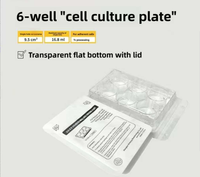 Consommables de laboratoire : Plaques de culture cellulaire à fond plat pour détection par fluorescence, 6, 12, 24, 48, 96 puits