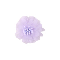 Bunga Daisy Organza Mini Bentuk Tetap 4cm, Aksesoris DIY Bros, Hiasan Rambut, Sepatu, Pakaian