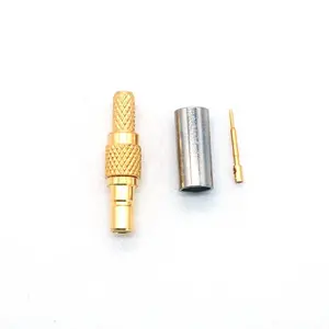 SSMB MALE STRAIGHT CONNECTOR CRIMP FOR RG316/174 CABLE
