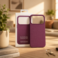 RUITE Vente en gros Étui magnétique 2-en-1 en tissu technique tissé pour iPhone 18 Pro Series, découpe de logo personnalisée, OEM ODM disponible