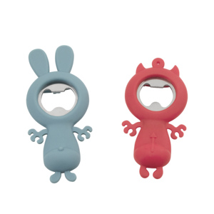 Moderno Silicone 3D con apribottiglie da cucina a forma di coniglio a forma di male bella bella casa Bar <span class=keywords><strong>vino</strong></span> e birra apribottiglie strumenti portatili - Product Image 2