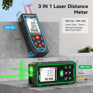 Distancemètre laser Sndway 3 en 1 haute précision 100m pour outils de construction et règles d'ingénierie intelligentes - Product Image 3