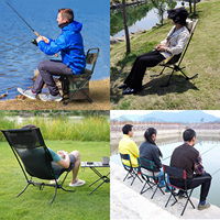 Chaise de tabouret de Camping pliante personnalisée en usine chaise de pêche pliante en plein air chaise de Camping de plage bon marché pliable réglable