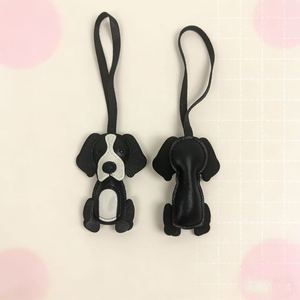 Lindo llavero de piel sintética con diseño de perro <span class=keywords><strong>Beagle</strong></span> de dibujos animados, con correa larga, colgante de cachorro de PU para decoración de bolso, para amantes de las mascotas - Product Image 1