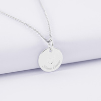 Collier personnalisé en acier inoxydable plaqué or avec pendentif cœur gravé, nom et date personnalisés, médaille gravée