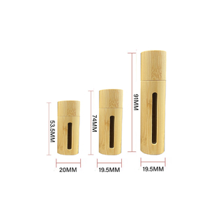 Botella de Perfume de Lujo al por Mayor de 5ml 10ml de Bambú Natural con Rodillo de Acero y <span class=keywords><strong>Ventana</strong></span> <span class=keywords><strong>para</strong></span> Aceites Esenciales - Product Image 6