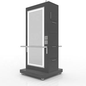 Espejo led de doble cara para peluquería, estación de espejo para barbería - Product Image 6