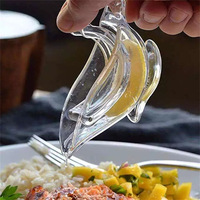 Presse-citron manuel en forme d'oiseau, en acrylique, en tranches de citron, Portable, Transparent, presse-fruits en forme d'oiseau
