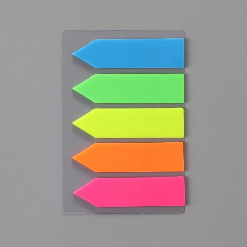 Fluorescent arrow index sticker