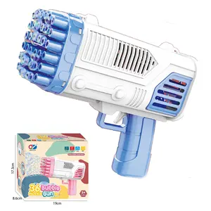 Brandneue Loch Riesen Dinosaurier 10 Bubble-Gun Rakete Bum Bazuca Beleuchtung Baby Bubble Gun