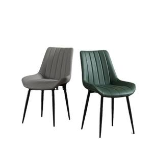 Chaise de salle à manger rembourrée de style minimaliste moderne avec dossier rembourré pour salon et salle à manger JKS - Product Image 5