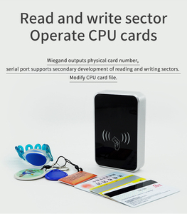 Coolcode SK330-RS232-Golden/ดำ/เงิน13.56MHz Wiegand โมดูลเครื่องอ่านการ์ด IC แบบติดผนัง <span class=keywords><strong>RFID</strong></span> NFC - Product Image 4