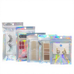 Factory Custom 10x13cmHolographic Transparent Self-Sealing Bag Wholesale Transparent Sealing Bag for Jewelry & Accessories - Product Image 1