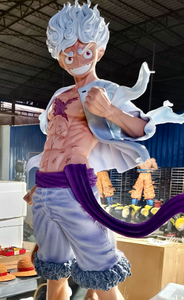Statue <span class=keywords><strong>Nika</strong></span> Luffy Gear 5 grandeur nature de qualité supérieure, figurine d'anime en résine peinte à la main, détails fins, décoration d'intérieur, objet de collection - Product Image 3