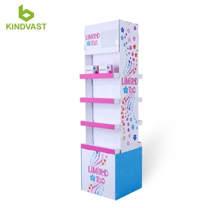 Quà Tặng tùy chỉnh in hai mặt sóng hiển thị mỹ phẩm Kệ hiển thị truy cập cửa hàng các tông cutout <span class=keywords><strong>Standee</strong></span> - Product Image 3