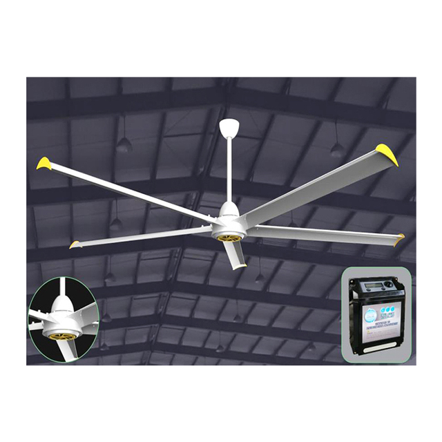 Industrial HVLS Ceiling Fan BLDC Motor Ceiling Fan for Industrial Plants Warehouses Gymnasiums Showrooms 1.88m to 7.32m