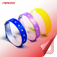 Prix usine RFID Silicone Bracelet Inscriptible Étanche Passif NFC Bracelet Mini Tag 13.56MHz 125kHz 1K PVC Puce QR Code