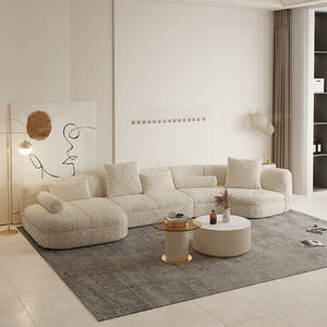 Vải công nghệ Bắc Âu, khăn lau không cần giặt, ghế sofa phòng khách, phong cách hiện đại nhẹ nhàng sang trọng, phù hợp với căn hộ nhỏ, bộ ghế sofa kết hợp phong cách hiện đại đơn giản - Product Image 5