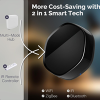 Tuya Smart Home Zigbee Hub Multi-Mode Gateway + IR Control remoto BLE Mesh Puente inalámbrico con control de aplicación para Alexa Google