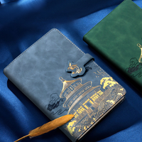 2024 Hot haut de gamme A5 cahier cadeau ensemble cadeau d'affaires personnalisé avec couverture en cuir en gros