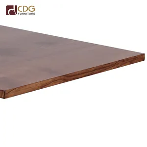Solid Wood Table Top Metal Table Base Furniture Dinning Tables For Restaurant Coffee Shop Furniture