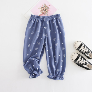 <span class=keywords><strong>Pantalon</strong></span> d'été décontracté pour enfants, imprimé dinosaure, anti-moustiques, en soie glacée, coton et <span class=keywords><strong>lin</strong></span>, fin, pour garçons et filles - Product Image 3