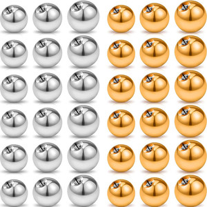 Joyería para Piercing Corporal de Acero Inoxidable 316L con Recubrimiento PVD y Rosca |   Barra de Perlas de Repuesto con Rosca Interna de 1.2mm para Compromiso o Boda - Product Image 5